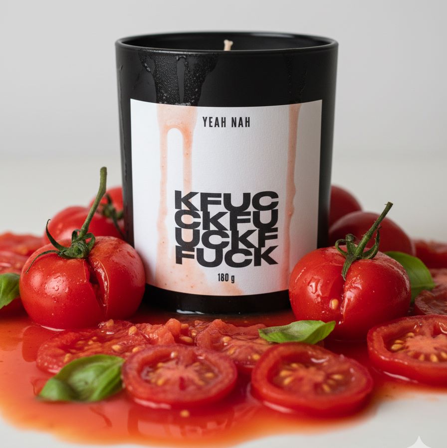 F*CK. Smells like Tomato Leaf Candle