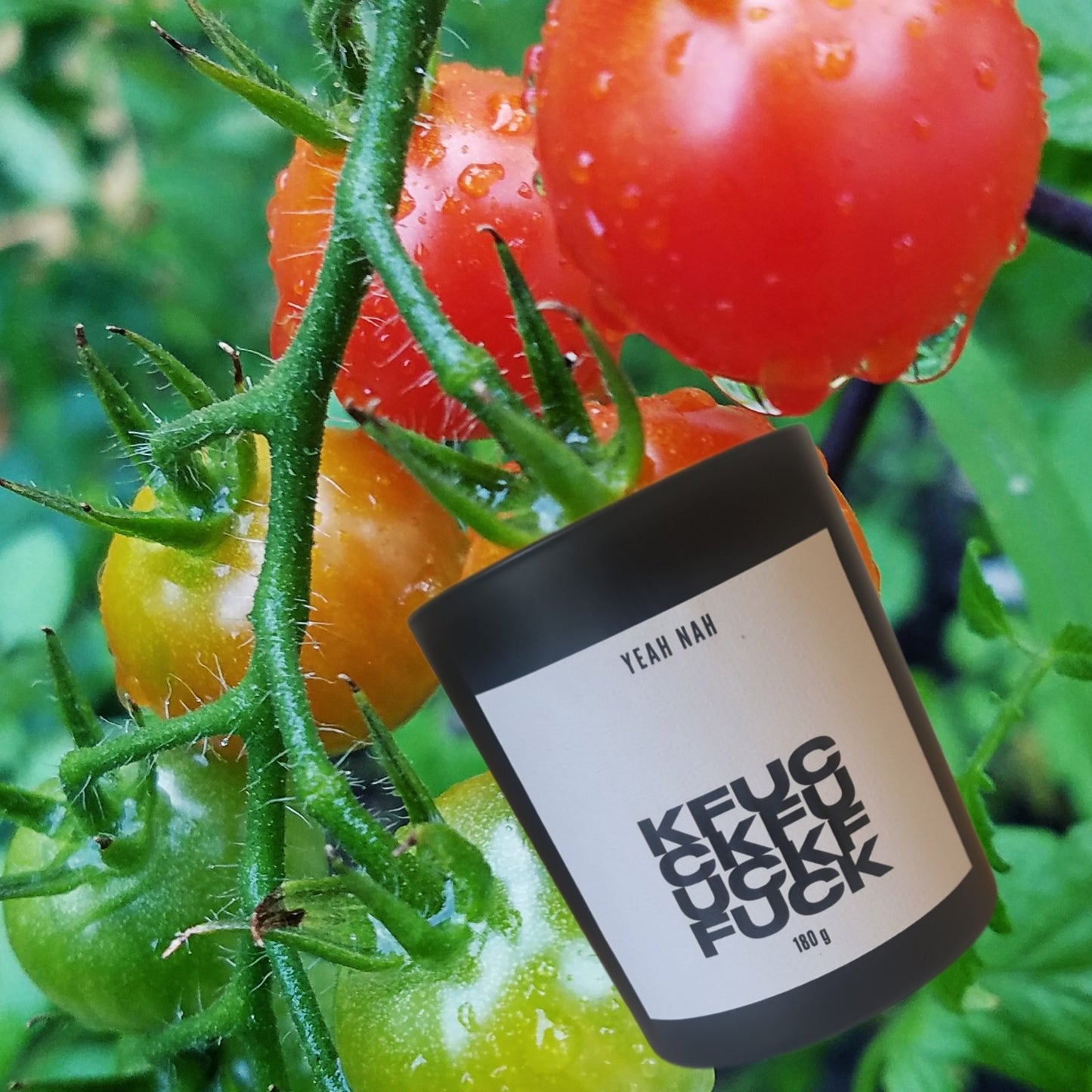 F*CK. Smells like Tomato Leaf Candle