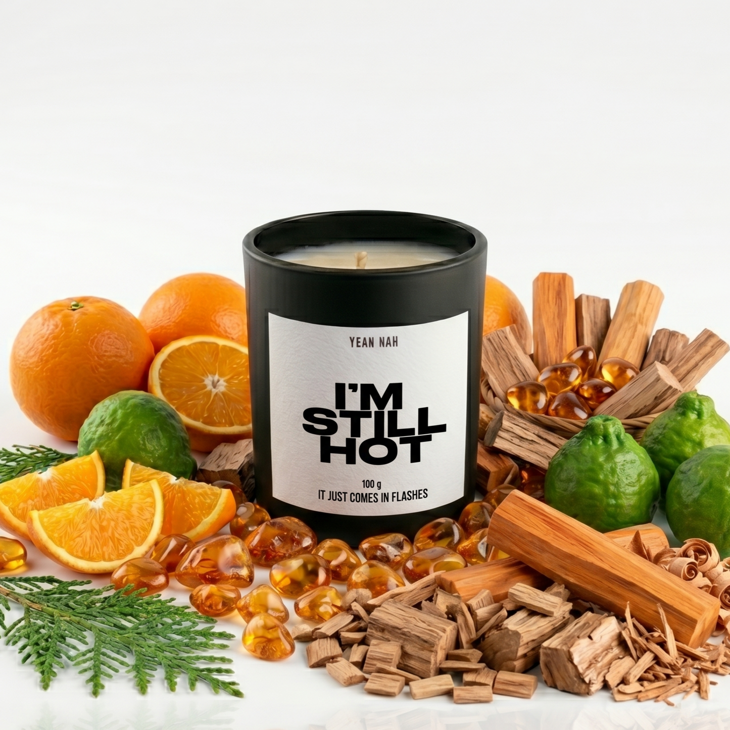 I'm Still Hot. It Just Comes in Flashes Candle