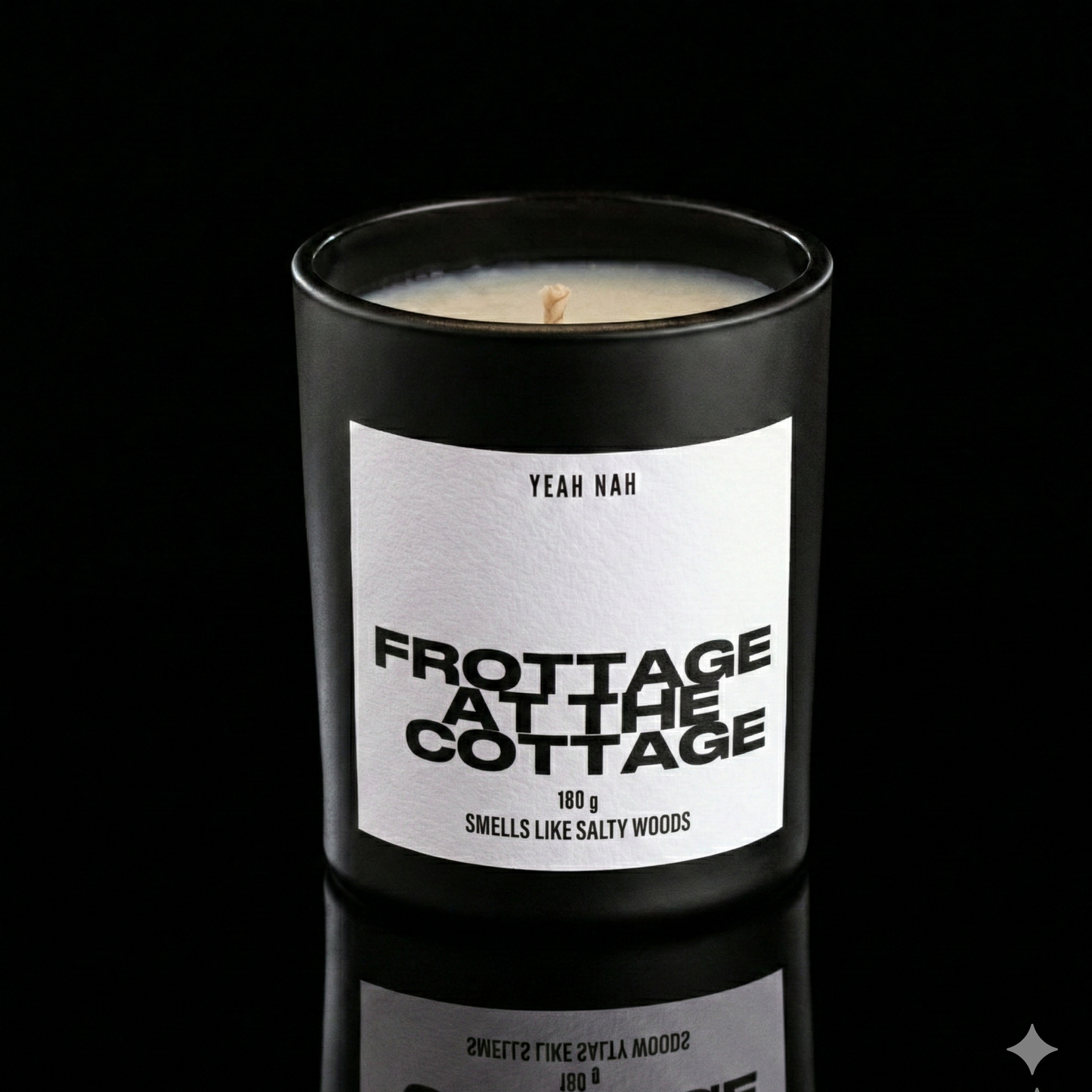 Frottage At The Cottage Candle. Smells like Salty Woods