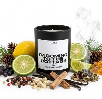 I'm Coming To The Cottage Candle. Smells like Summer and Freedom.