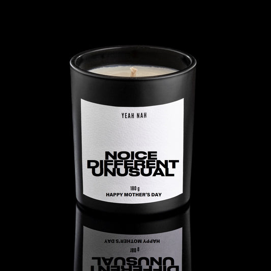 Noice. Different. Unusual. Mother's Day Candle.